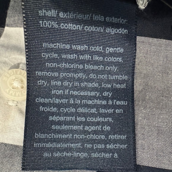 Tommy Hilfiger Gingham Shirt Dress Women's XL Puff Sleeves Preppy Academia Work - Picture 10 of 12